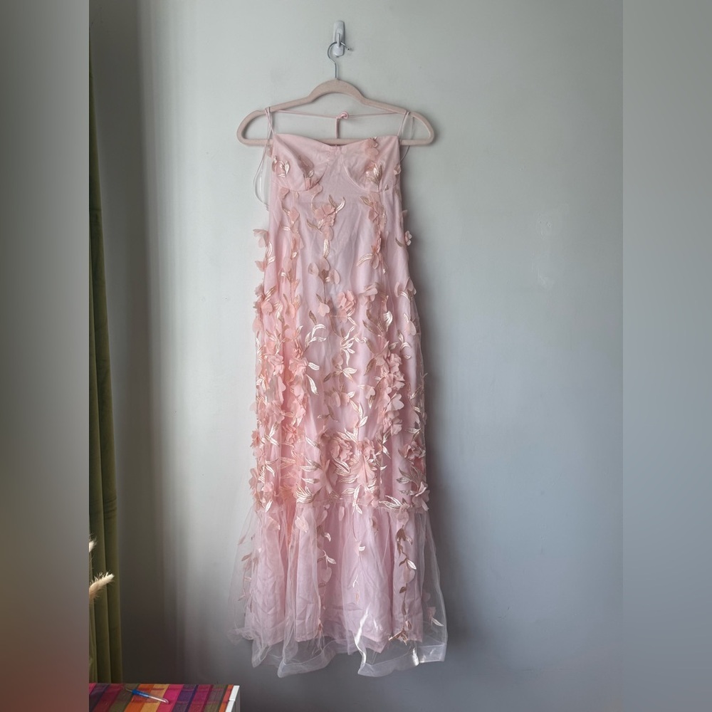 Hello Molly Enchanted Dream Blush Pink Midi Dress XL NWT - Picture 6 of 9